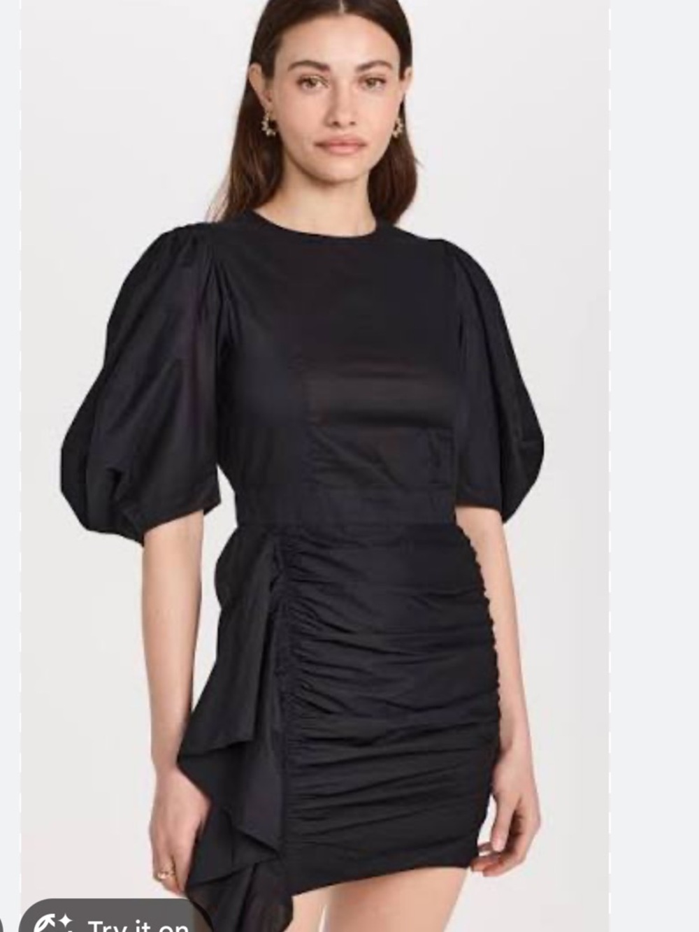 RHODE Black Pia dress